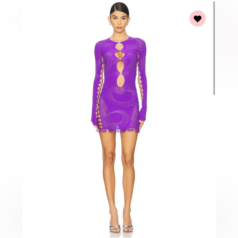Poster girl Miranda cutout dress In twilight Purple Women's Dress